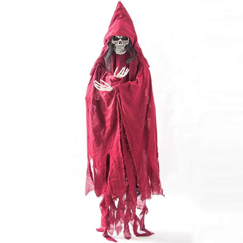 Огромный трюк на Хэллоуин подвесная ведьма с голосовой активацией страшный