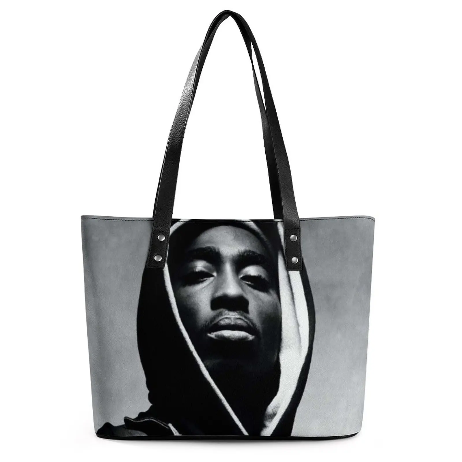 

Крутые сумки Tupac 2Pac, сумка-тоут с верхней ручкой в стиле знаменитостей, Женская деловая сумка для покупок с принтом Y2k