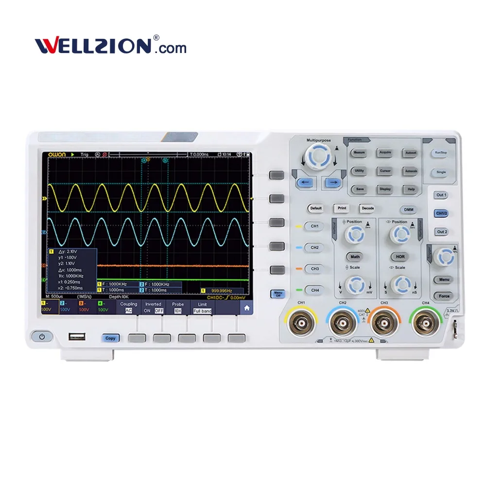 

XDS3064AE,14 bits Vertical Resolution with 4 Channels 60MHz Digital Oscilloscope