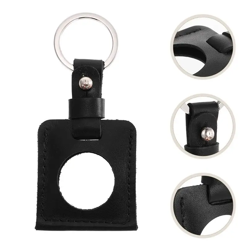 

Portable Protective Case Leather Tracer Cover Holder Compatible for AirTag