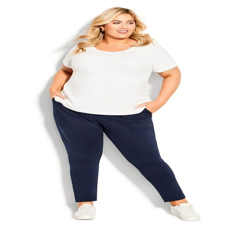 

Замечательные женские трикотажные брюки с контрастными карманами-стильные, удобные и удобные в носке!