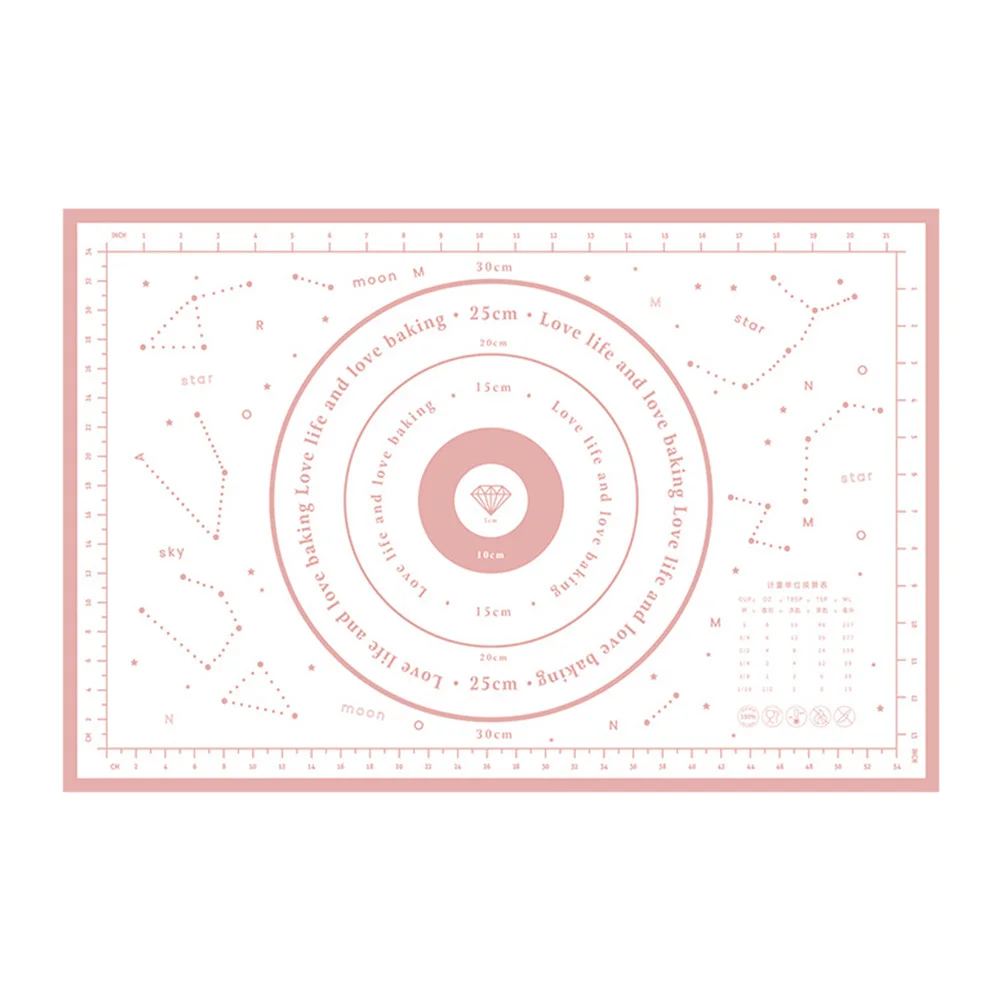 

Mat Silicone Pastry Rolling Baking Dough Non Pie Pad Stick Oven Liner Measurements Sheet Supplies Pads Cooking Scale Nonstick