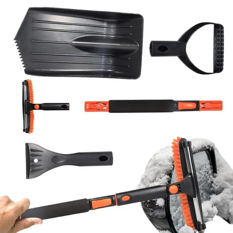 

Snow Scraper And Brush Set Extendable Car Snow Removal Shovel Car Exterior Accessories Multipurpose Winter Snow Removal