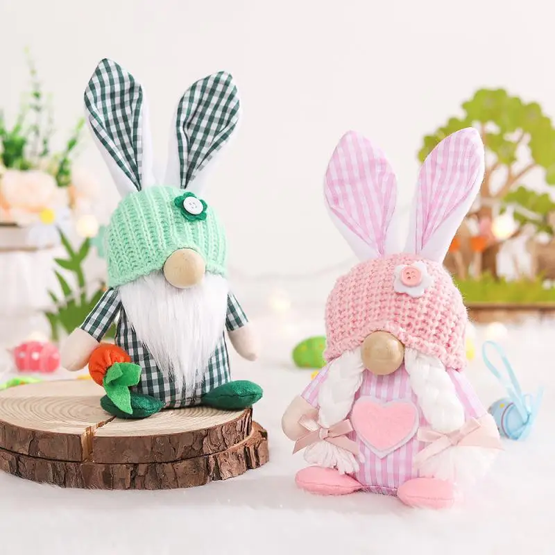 

High-quality Materials Faceless Dwarf Rabbit Doll Rabbit Ornament Highly Decorative Perfect Gift For Easter Hot Party Dressing