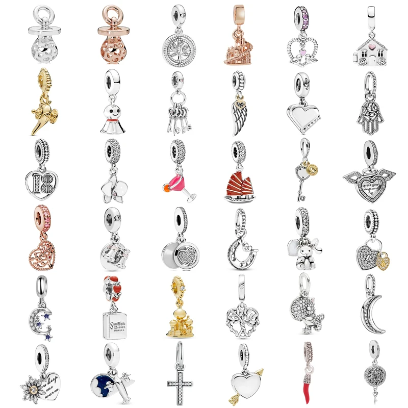 

Новый модный шарм, оригинальный телескоп с одной стрелой для пирсинга парусника, перца, подвеска, оригинальный женский браслет Pandora, ювелирн...