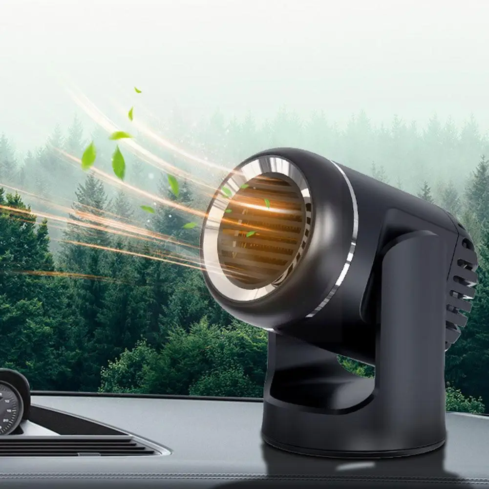 

12V/24V Universal Car Auto Heater Hot Air Blower 360 Degree Adjustable Portable Hot Fan Window Defroster Demister For Winte N6I3