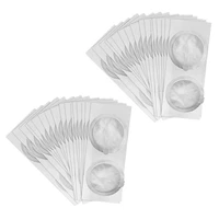 200pcs 62mm disposable coffee capsule seals foils cream foam coffee filter lid sticker for nespresso vertuo