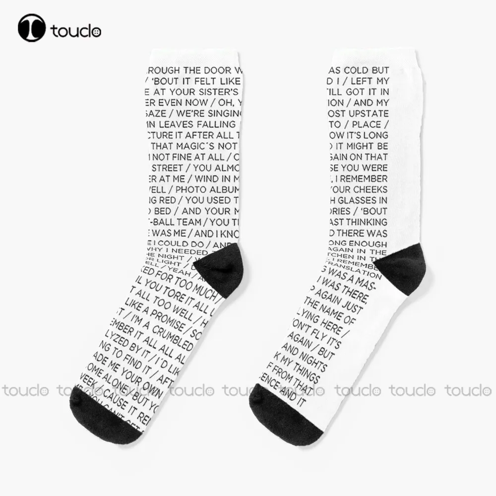 

Носки All Too Well, носки-тапочки для женщин, унисекс, для взрослых, подростков, Молодежные носки, индивидуальный подарок, цифровая печать 360 °, высокое качество