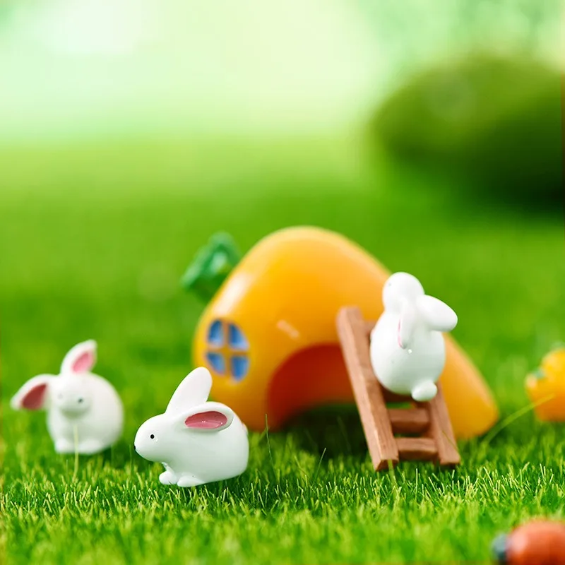 20 шт. статуэтка кролика из смолы украшение для дома