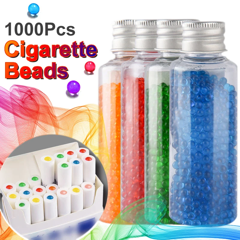 

1000Pcs Cigarette Filter Mixed Fruit Flavor Ice Mint Beads Menthol Capsule Explosion Pops Smoking Holder Accessories Men Gifts