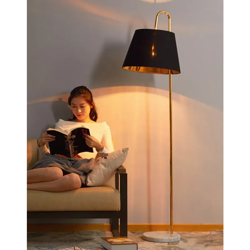 

American Light Luxury Remote Control Dim Led Floor Lamps for Living Room Sofa Standing Lights Bedroom Bedside Lamp Home Decor