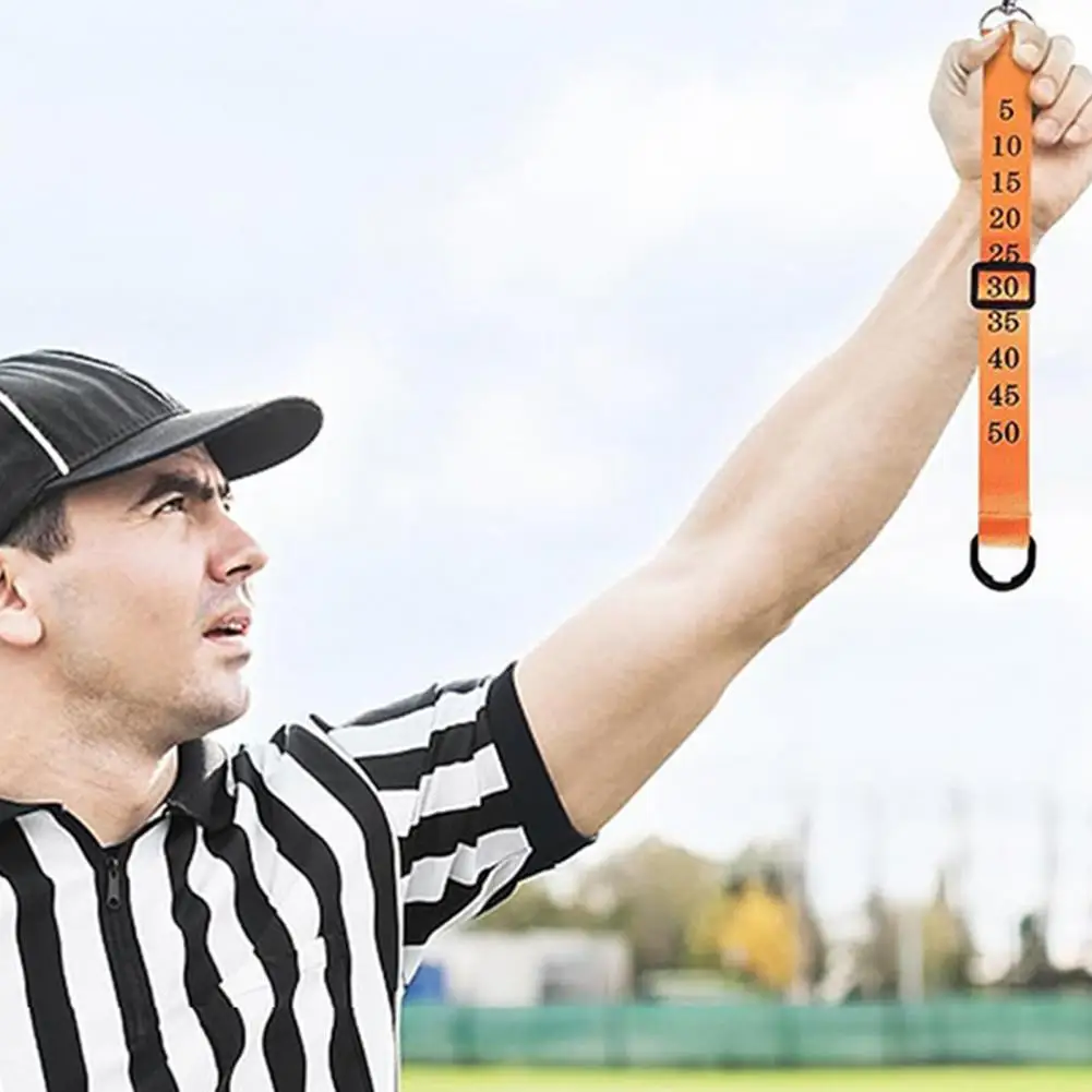 

Регулируемая длина, футбольный двор, профессиональный рефери, цепные зажимы, Прочная печать, регулируемые ярдовые маркеры для головы