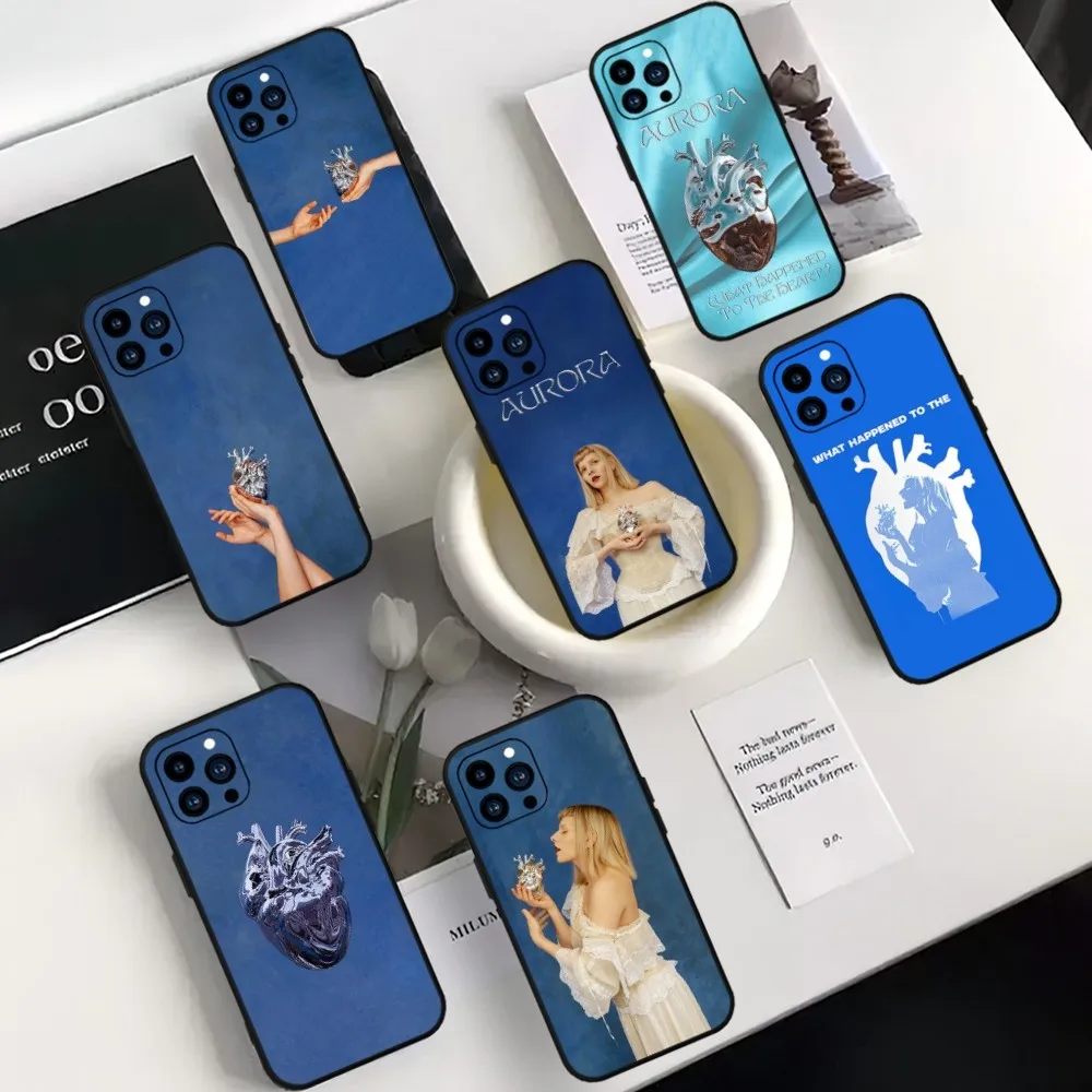 Чехол для телефона Singer Aurora Aksnes Samsung A42 A53 A73 A80 A91 S 4G 5G S10 Lite2020 Black Soft Shell