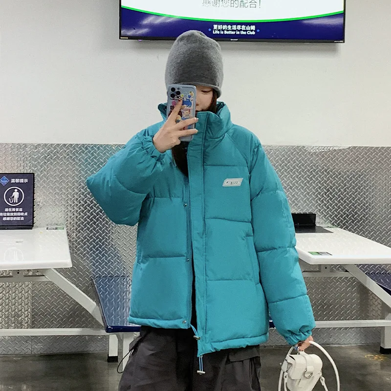 2022 Harajuku Women's Warm Thicken Coat Oversize Winter Fashion Casual Jacket Female Streetwear Hip Hop Coat doudoune femme New