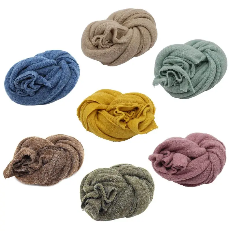 

Новорожденный растягивающийся новорожденный реквизит для фотосъемки младенцев однотонный мягкий для съемки