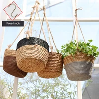 macrame plant hanger woven plant hanging basket decorative handmade flower pot hanger boho home decor for porch balcony