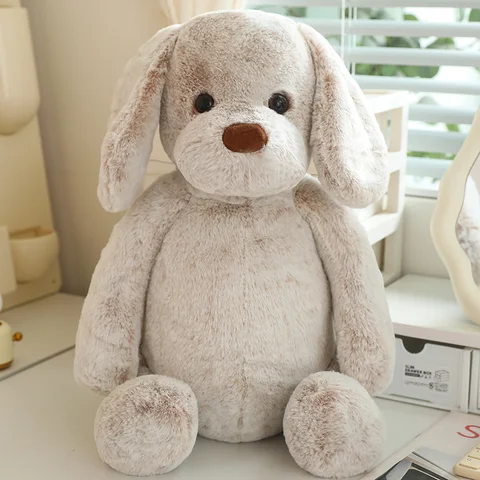 Мягкая плюшевая игрушка-кролик с длинными ушками