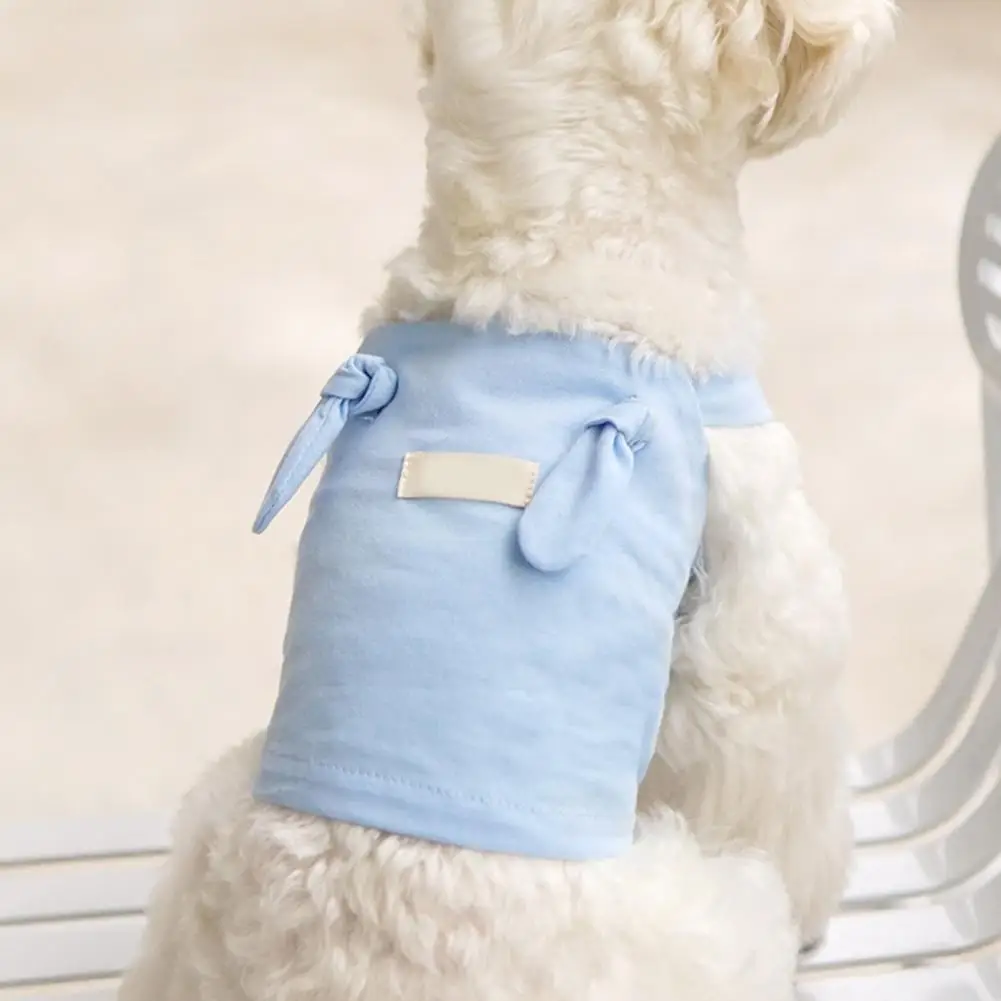 

Стильная рубашка для домашних животных, удобный жилет из полиэстера с изящными краями, футболка для домашних животных