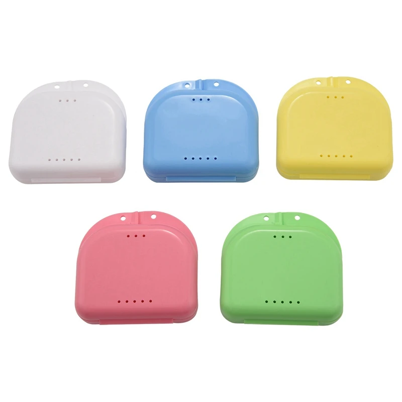 

BMBY-Retainer Case 30Pcs Mouth Guard Case Orthodontic Dental Retainer Box Denture Storage Container