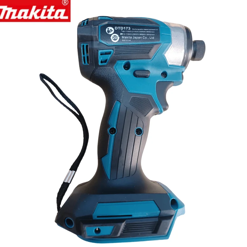 Makita Перезаряжаемая ударная отвертка DTD173 Бесщеточная литиевая электрическая 18 В