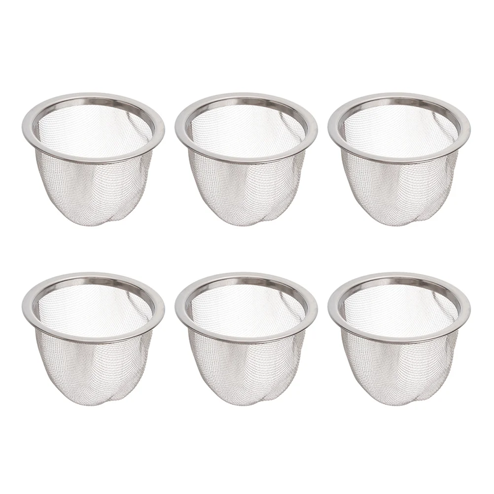 

6pcs Stainless Steel Tea Strainer Tea Infuser Stainless Steel Tea Pot Accessories