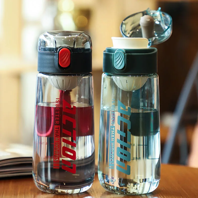 S Sport Clear Gym Hot Reusable Portable Water Bottle Plastic