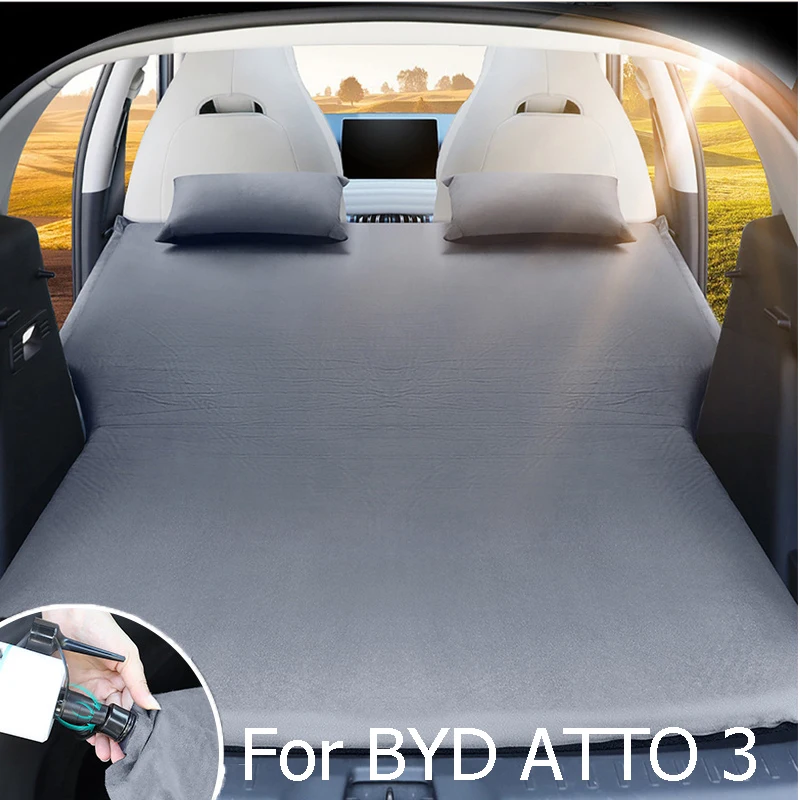 

Автомобильная дорожная кровать для BYD ATTO 3, надувной воздушный матрас с воздушным насосом, самоходная туристическая кровать, внедорожник, уличный спальный коврик для кемпинга