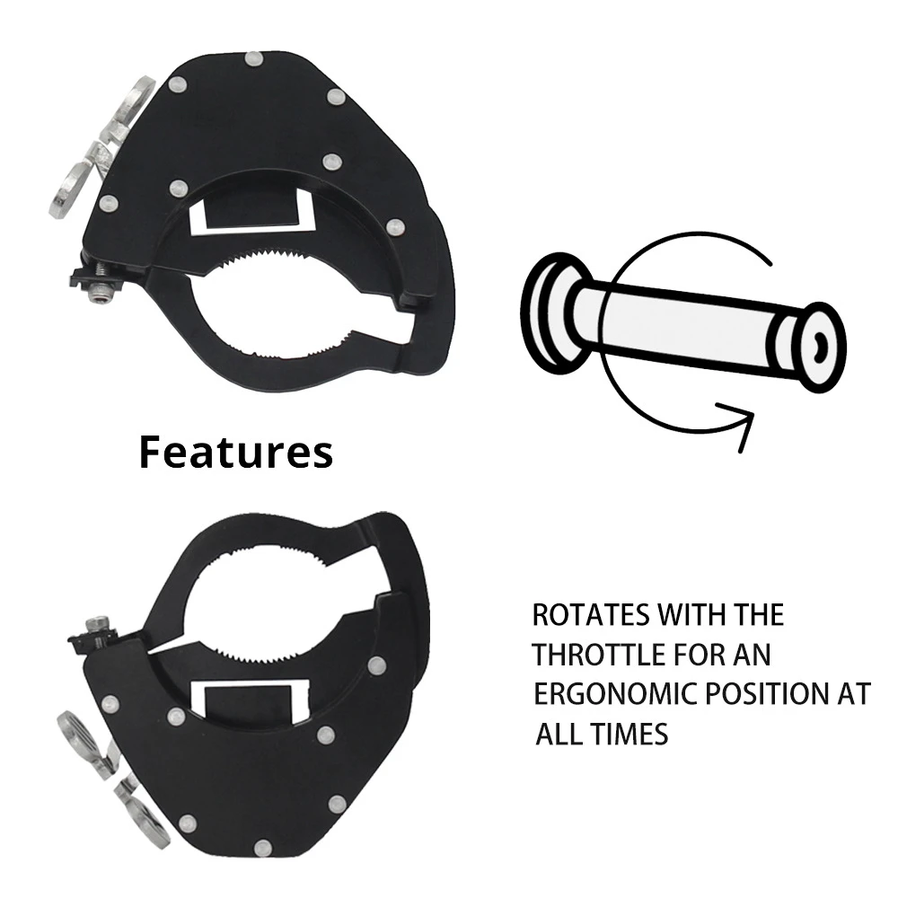 

Motorcycle Thumb Activated Mechanical Motorbike Cruise Control Throttle Assist Top Kit or Bottom Kit
