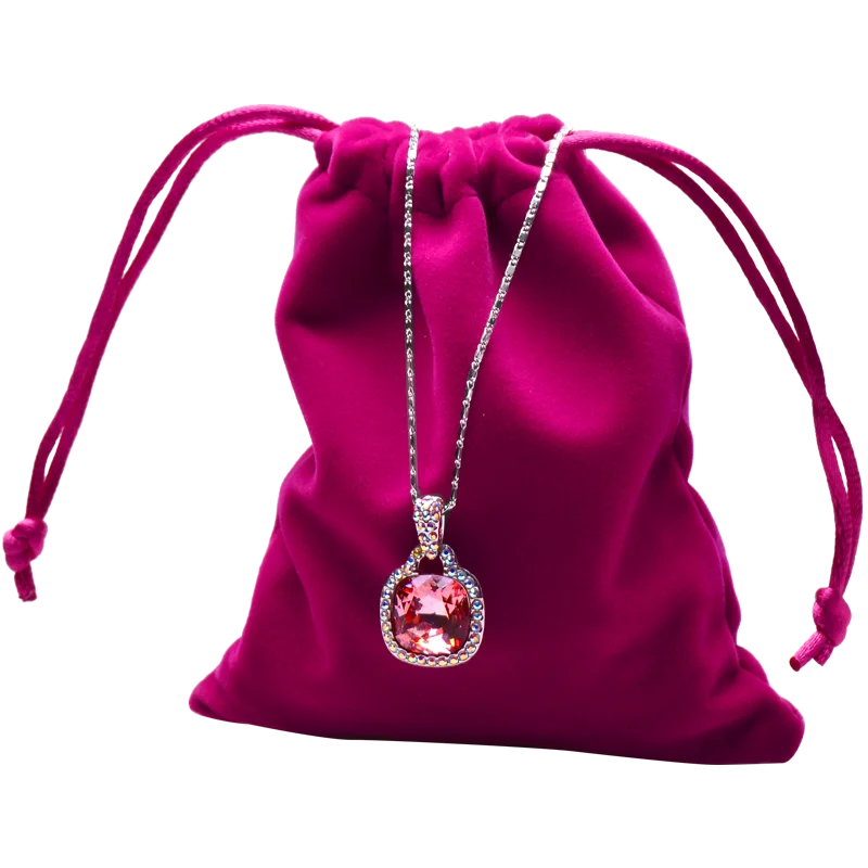 50pcs Oirlv Jewelry Drawstring Bag Custom Logo Gift Bags Velvet Drawstring Pouch Bag Korean Rope Portable Jewelry Drawstring Bag