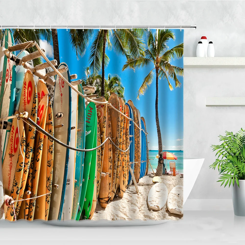 winter skiing shower curtain set modern ski station snow mountain pine tree forest bath curtains blue christmas bathroom decor free global shipping