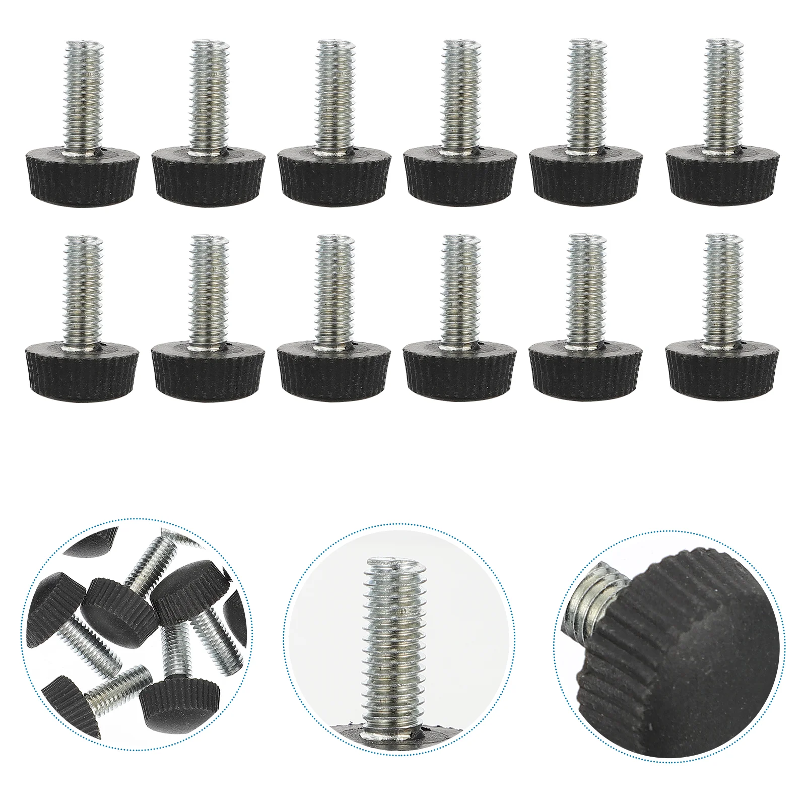 

30Pcs Screw in Threaded Furniture Levelers Adjustable Furniture Levelers
