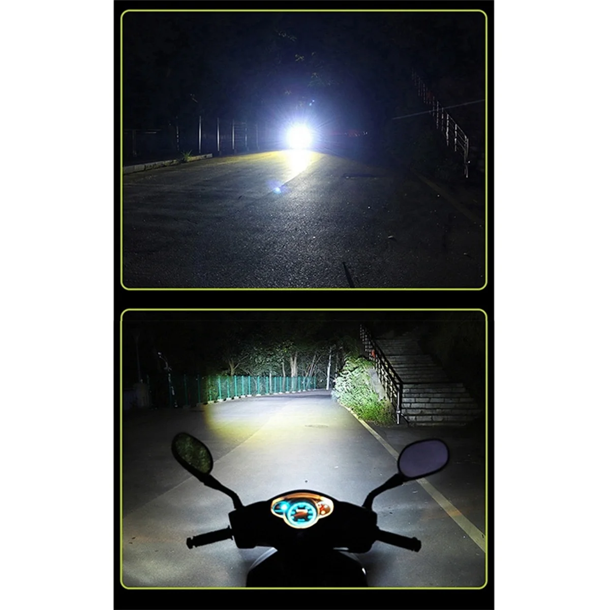 

2X H6 BA20D Motorcycle Mini LED Projector Headlight Bulbs Dual Colors White Yellow ATV Scooter E-Bikes Head Light Lamp