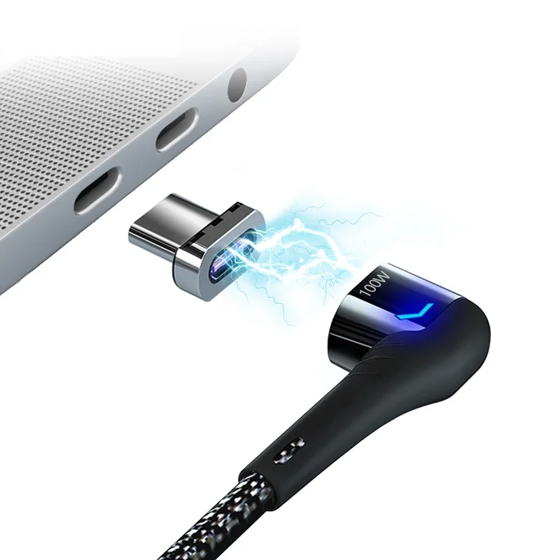 

USB C To Type C Magnetic Cable 5Pins PD100W Fast Charging 480Mbps Magnet Converter for iPad MacBook Pro Surface Huawei Mi Switch