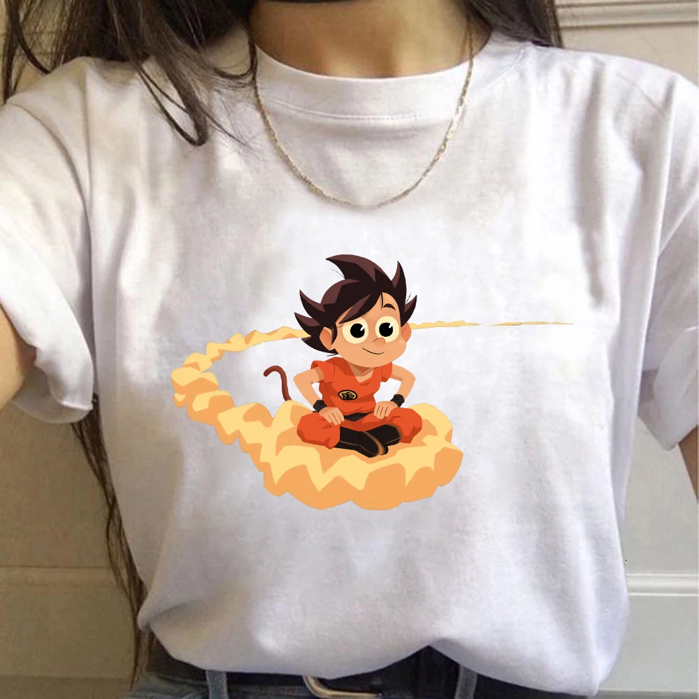 Son футболка Goku Dragon Ball Super Saiyan женские мультфильмы Harajuku Kawaii Аниме Манга Футболка