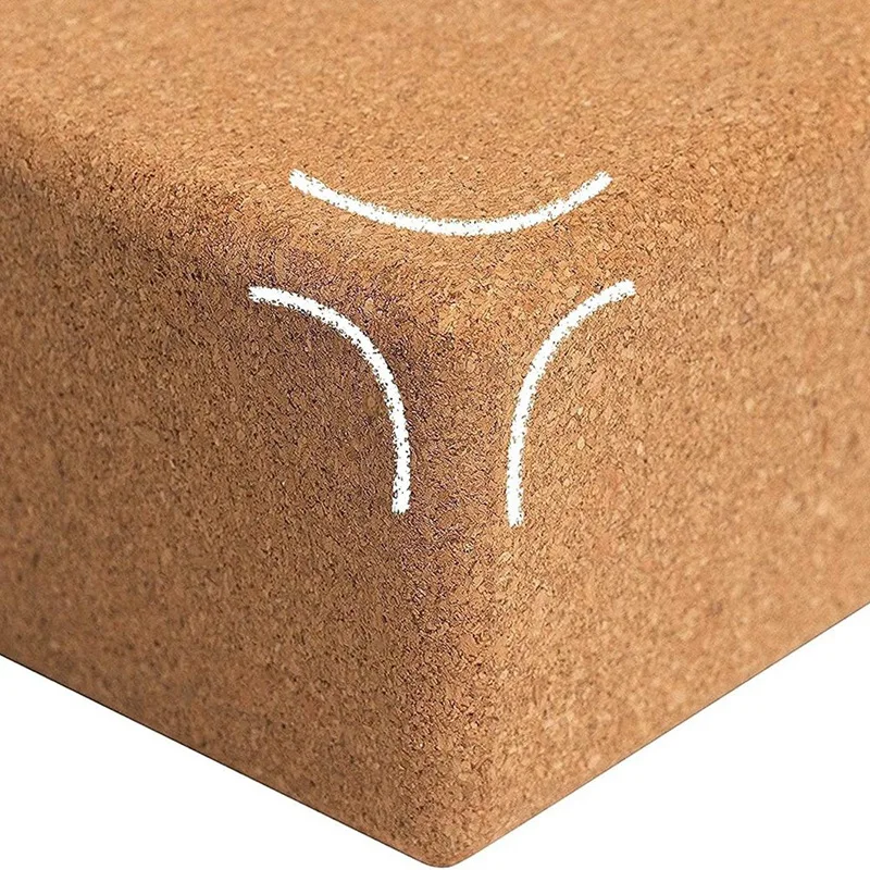 2 шт. толстый блок для йоги пробковый высокая плотность пресс ног начинающих