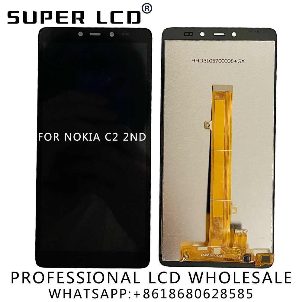 

For Nokia C2 2nd Edition C2-02 TA-1468 TA-1454 Original LCD Replacement Mobile Phone Display Touch Digitizer Screen Assembly