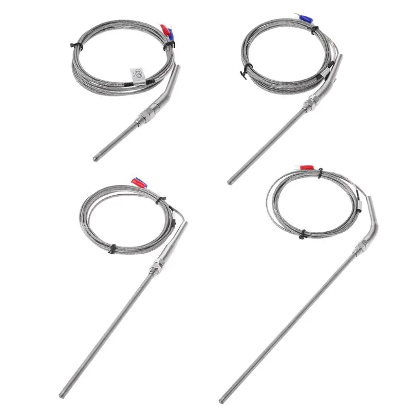 

K Type Thermocouple Probe 50mm/100mm/150mm/200mm Stainless Steel Thermocouple 0-400℃ Temperature Sensor Dropship