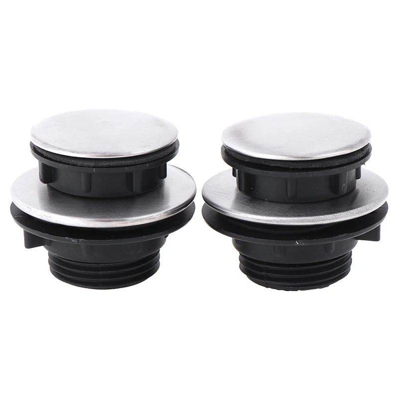 

2Pcs Practical Sink Plug Faucet Hole Cover Water Stopper Kitchen Drainage Seal Anti-leakage Basin Laundry Easy Use Accessories