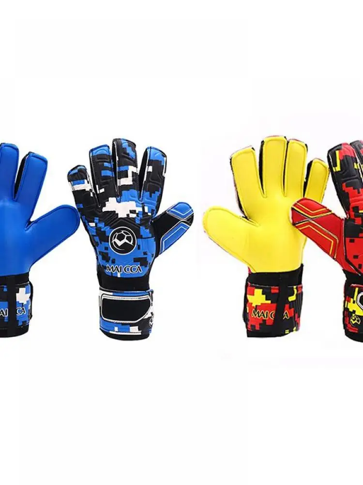 

Men'S Children Football Goalkeeper Non-Slip Wear-Resistant Latex Training Gloves Breathable Fitness Gloves Size 8/9/10
