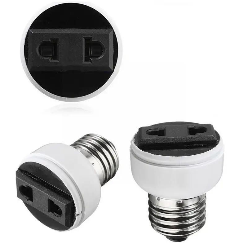 

E27 Lamp Holder Screw Bulb Conversion Lamp Female Power White Socket Tool Lighting D0L9