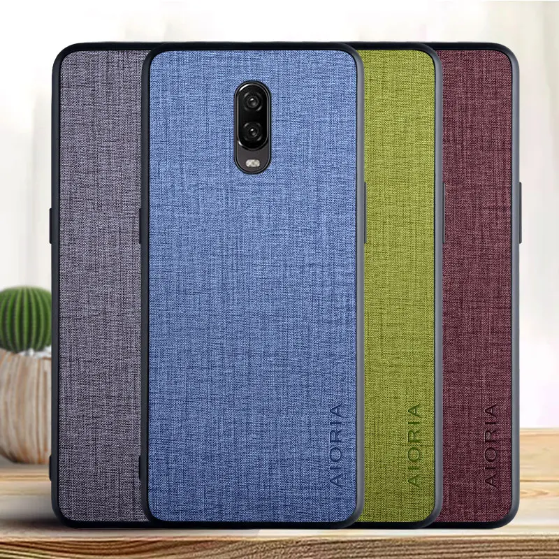 

Case for Oneplus 6T Cross pattern PU leather cover phone for oneplus 6t case funda coque capa Business
