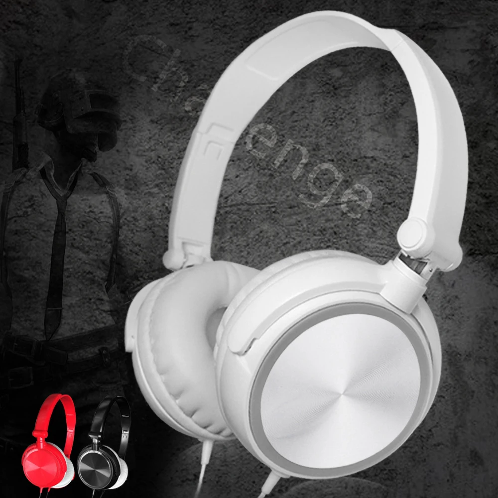 

Wired Foldable Headphones With Microphone Over Ear Headsets Bass HiFi Sound Music Stereo Earphones Auriculares