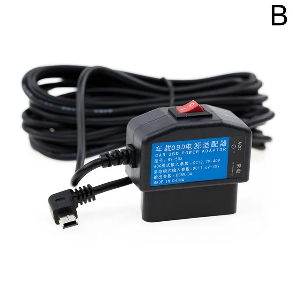 Автомобильный видеорегистратор, комплект из жесткого провода, адаптер OBD-USB, кабель питания для видеорегистратора, зарядного устройства для зеркала, 24 часа, мониторинг парковки, покадровая съемка татьяна николаевна трофимова радиология церебральных глиом диагностика и мониторинг