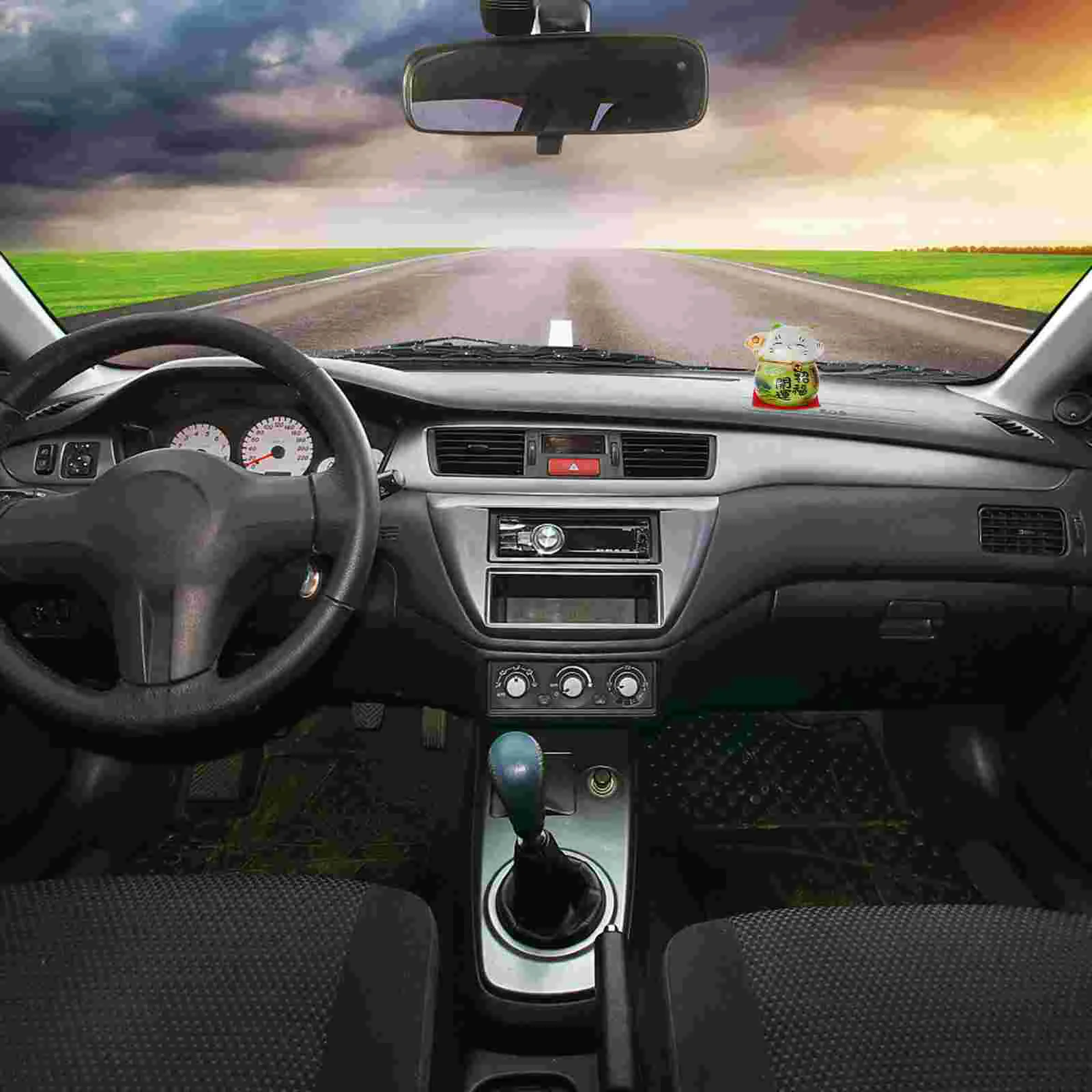 Фигурка кошки на удачу статуя керамическая китайская фигурка Манеки Неко декор