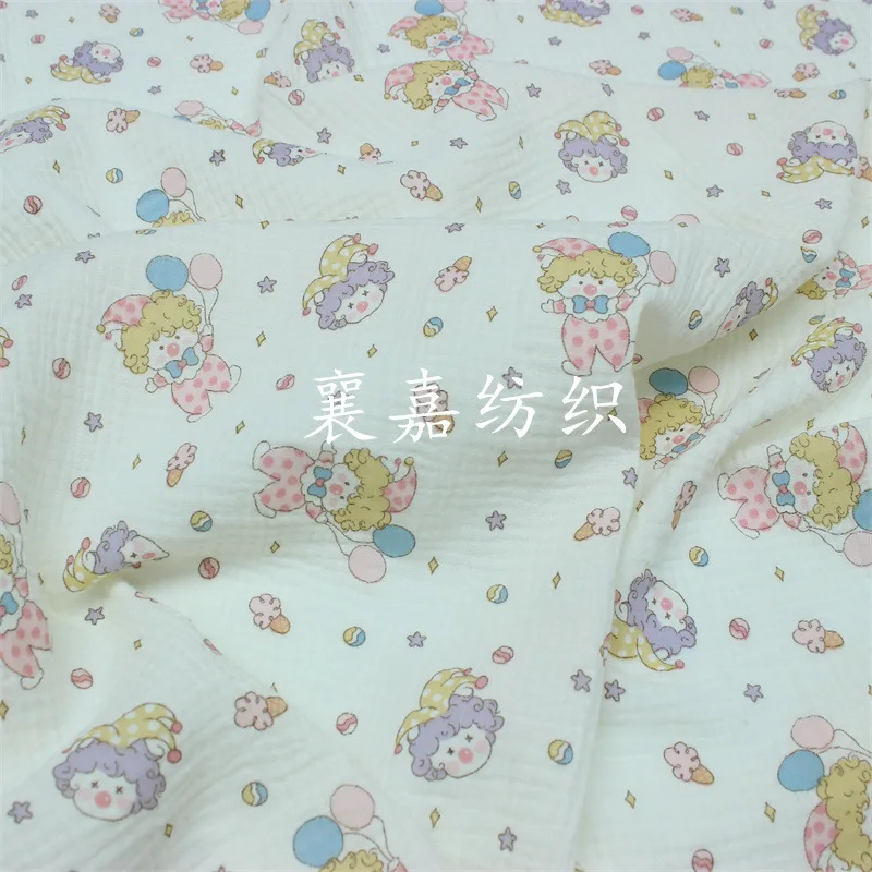 Хлопковая двойная Марля клоуна из мультфильма детская одежда постельное белье