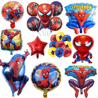new spiderman aluminum balloon super hero theme boy birthday party decorations baby shower supplies party balloon toys globos