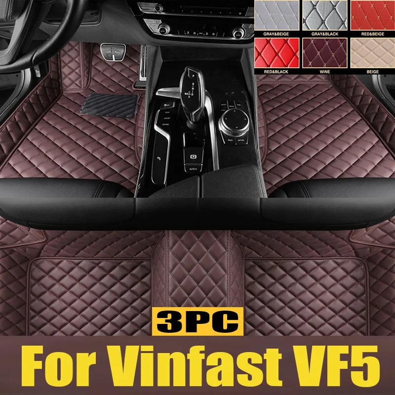 Фото Custom TPE Car Floor Mats For Vinfast VF5 2022 2023 trunk mat Interior Carpets Car Mats №1
