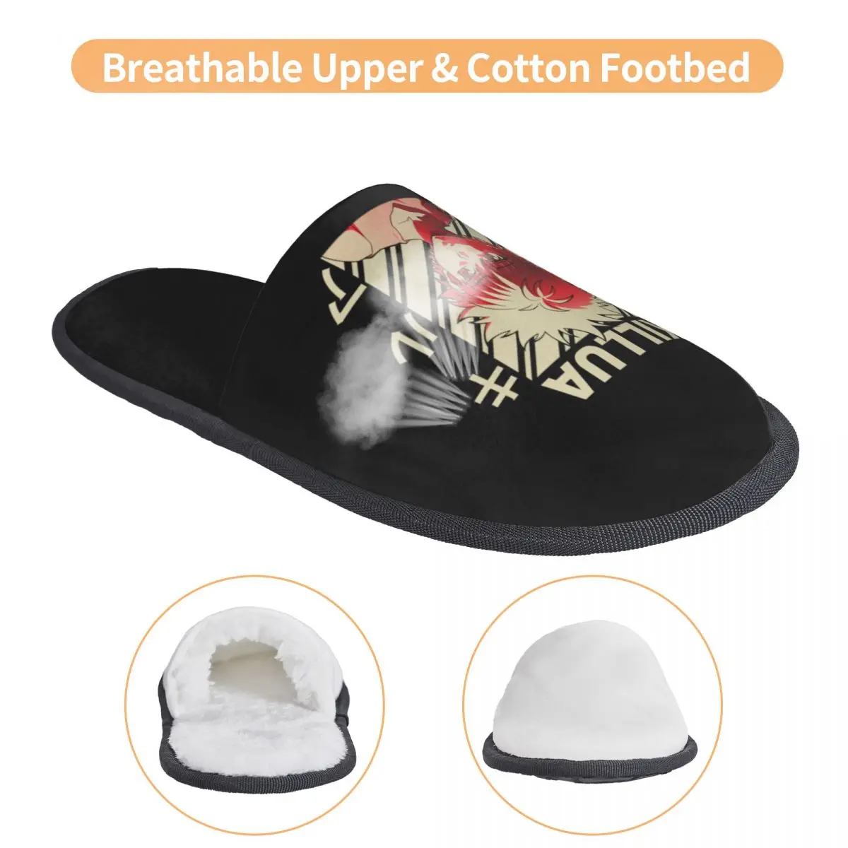 Винтажные удобные тапочки Hunter X с эффектом памяти Killua Zoldyck аниме манга Hunters Hxh