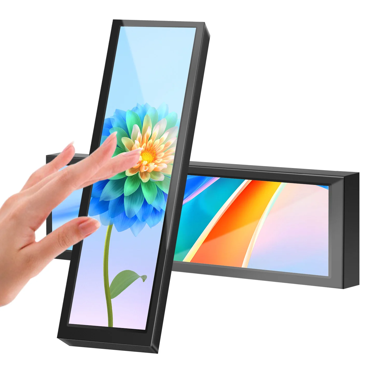 8,8-дюймовый сенсорный длинный монитор HDMI с корпусом | AliExpress