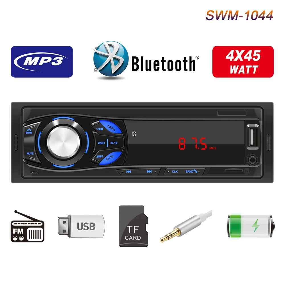 

Car bluetooth hands-free player car MP3 card U disk FM radio